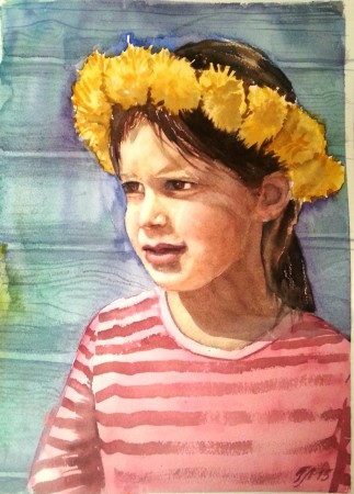 My Eva, watercolor 25x35 cm, 2015